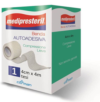 BENDA ADESIVA MEDIPRESTERIL 4X400CM - Farmacianuova.eu