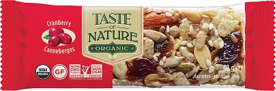TASTE OF NATURE BARRETTA AI CRANBERRIES BIO VEGAN 40 G - Farmacianuova.eu