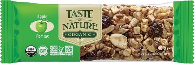 TASTE OF NATURE BARRETTE ALL MELE BIO VEGAN AD ALTO CONTENUTO DI FIBRE 40 G - Farmacianuova.eu