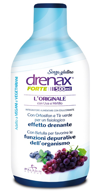 DRENAX FORTE L'ORIGINALE CON UVA E MIRTILLO 500 ML - Farmacianuova.eu