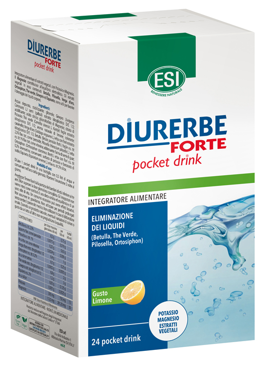 ESI DIURERBE FORTE POCKET DRINK LIMONE 24 X 20 ML - Farmacianuova.eu