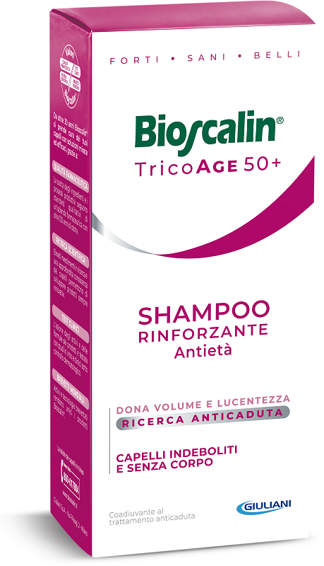 BIOSCALIN TRICOAGE SHAMPOO RINFORZANTE ANTIETA' 200 ML - Farmacianuova.eu