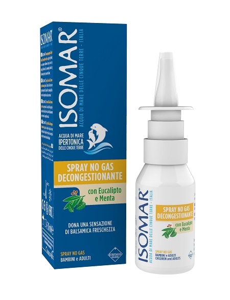 ISOMAR SOLUZIONE ACQUA MARE NASO IPERTONICA NASO SPRAY DECONGESTIONANTE 30 ML - Farmacianuova.eu
