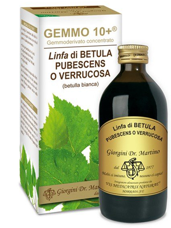 GEMMO 10+ BETULLA B LINFA 200 ML LIQUIDO ANALCOLICO - Farmacianuova.eu