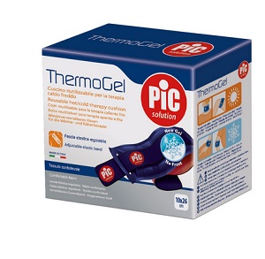 THERMOGEL CUSCINO TERAPIA CALDO FREDDO 10X26 CM CON FASCIA ELASTICA - Farmacianuova.eu