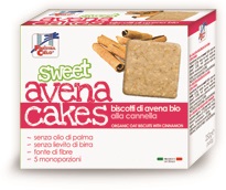 FSC SWEET AVENA CAKES BISCOTTI DI AVENA ALLA CANNELLA BIO SENZA LIEVITO DI BIRRA SENZA LATTE CON OLIO DI GIRASOLE SENZ AOLIO DI PALMA 250 G - Farmacianuova.eu