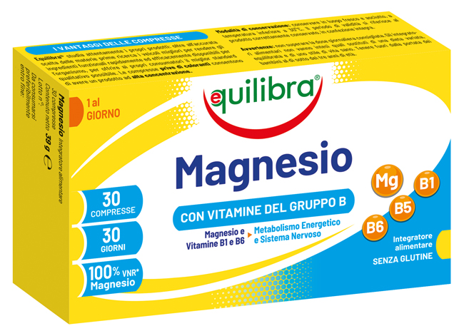 MAGNESIO CON VITAMINE GRUPPO B 30 COMPRESSE - Farmacianuova.eu
