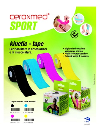CEROXMED SPORT KINETIC TAPE BLU 1 PEZZO - Farmacianuova.eu