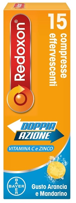 REDOXON DOPPIA AZIONE 15 COMPRESSE EFFERVESCENTI VITAMINA C ZINCO ARANCIA E MANDARINO 45,78 G - Farmacianuova.eu