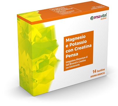MAGNESIO E POTASSIO CON CREATINA ARANCIA PENSA 14 BUSTINE - Farmacianuova.eu