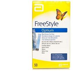 STRISCE MISURAZIONE GLICEMIA FREESTYLE OPTIUM TEST STRIPS 50 PEZZI SENZA CALIBRAZIONE - Farmacianuova.eu