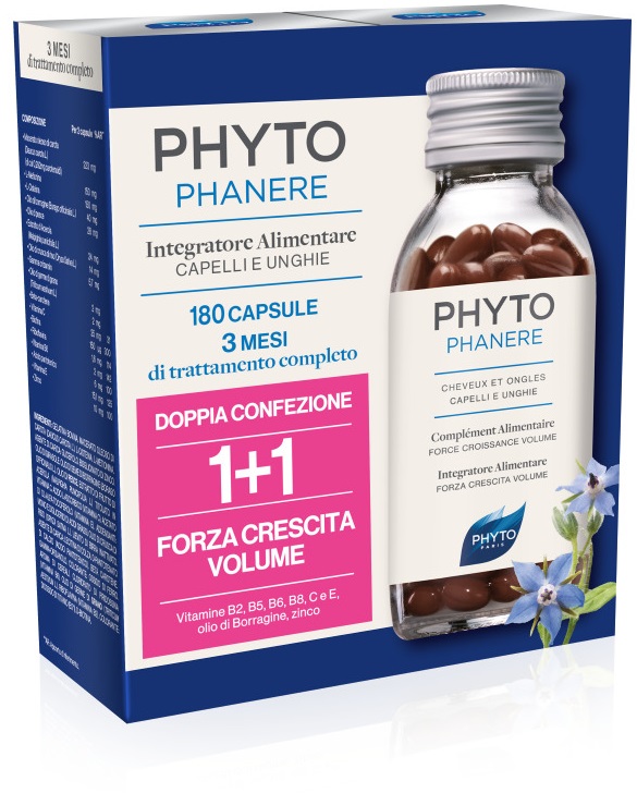 PHYTO PHYTOPHANERE INTEGRATORE ALIMENTARE CAPELLI/UNGHIE 90+90 CAPSULE - Farmacianuova.eu