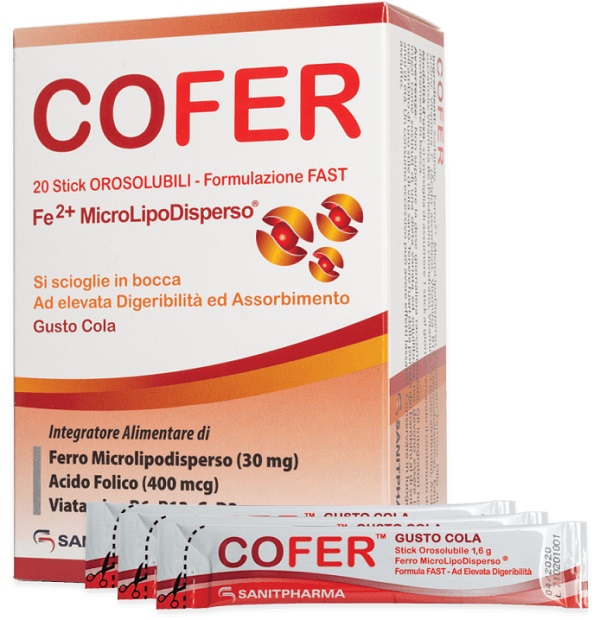 COFER 20 STICK OROSOLUBILI GUSTO COLA - Farmacianuova.eu