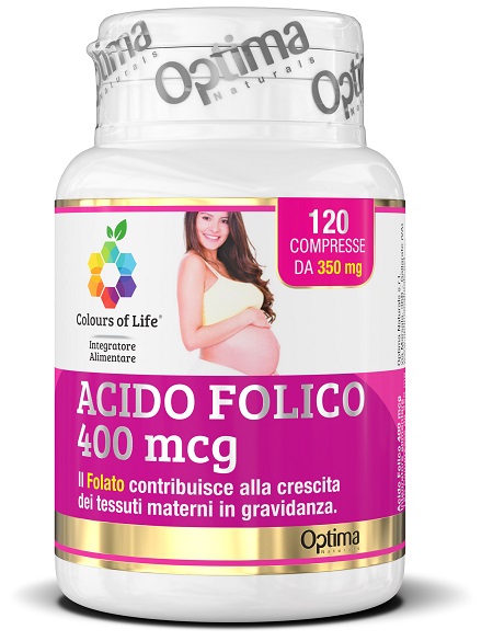 COLOURS OF LIFE ACIDO FOLICO 400 MCG 120 COMPRESSE 350 MG - Farmacianuova.eu