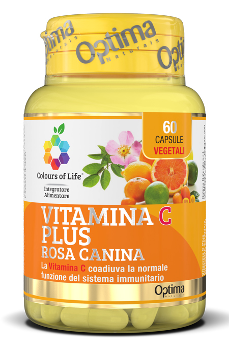 COLOURS OF LIFE VITAMINA C PLUS ROSA CANINA 60 CAPSULE VEGETALI 724 MG - Farmacianuova.eu