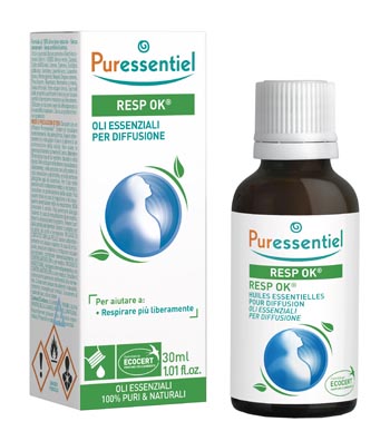 MISCELA RESP OK OLI ESSENZIALI PER DIFFUSIONE 30 ML PURESSENTIEL ECOCERT - Farmacianuova.eu