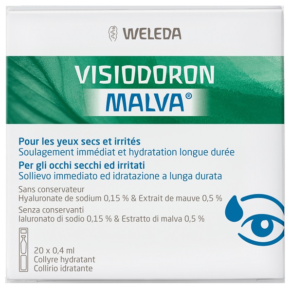GOCCE OCULARI VISIODORON MALVA 20 MONODOSE DA 0,4 ML - Farmacianuova.eu