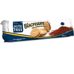 NUTRIFREE BISCREAM CON CREMA AL CACAO 125 G - Farmacianuova.eu