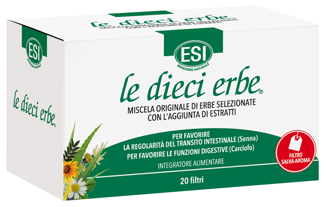 ESI LE DIECI ERBE TISANA 20 FILTRI - Farmacianuova.eu