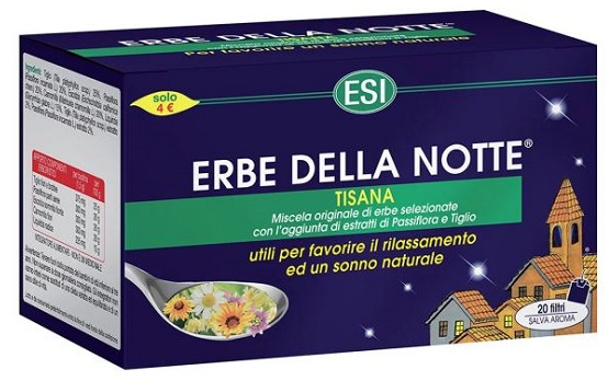 ESI ERBE DELLA NOTTE TISANA 20 FILTRI ASTUCCIO 40 G - Farmacianuova.eu