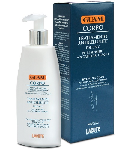 GUAM CREMA CORPO TRATTAMENTO ANTICELLULITE DELICATO PER PELLI SENSIBILI E O CAPILLARI FRAGILI 200 ML - Farmacianuova.eu