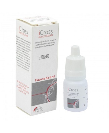 ICROSS GOCCE OCULARI SOLUZIONE OFTALMICA ACIDO IALURONICO CROSS-LINKATO 0,2% 8 ML - Farmacianuova.eu