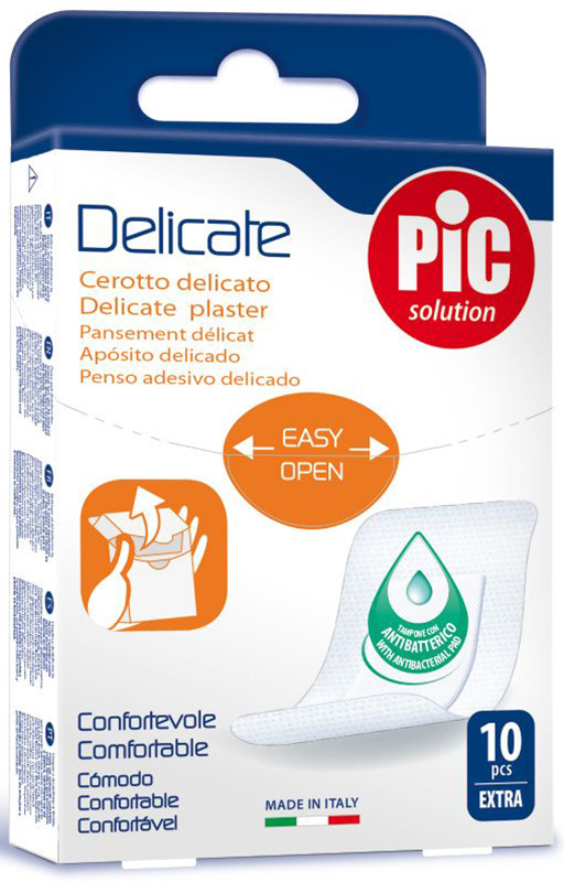 CEROTTO PIC DELICATE EXTRA ANTIBATTERICO 10 PEZZI - Farmacianuova.eu