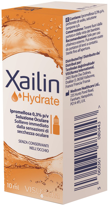 XAILIN HYDRATE GOCCE OCULARI IPROMELLOSA 0,3% FLACONE MULTIDOSE 10 ML - Farmacianuova.eu