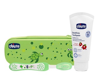 CHICCO SET DENTALE VERDE CON FLUORO - Farmacianuova.eu