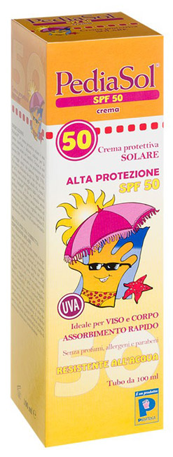 PEDIASOL SPF 50 CREMA SOLARE 100 ML - Farmacianuova.eu