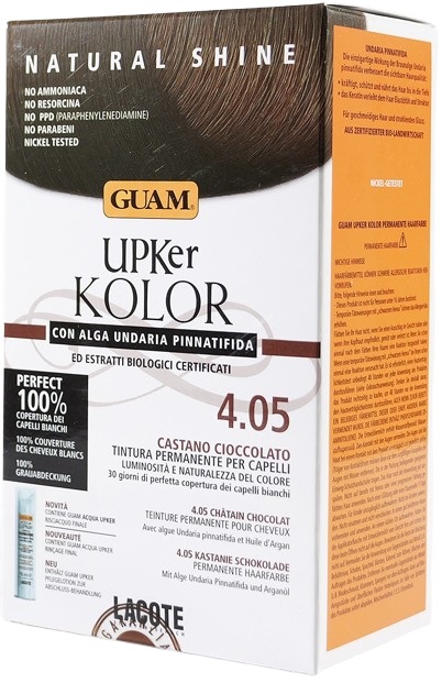 GUAM UPKER KOLOR TINTA CAPELLI 4,05 CASTANO CIOCCOLATO CON ALGA UNDARIA PINNATIFIDA - Farmacianuova.eu