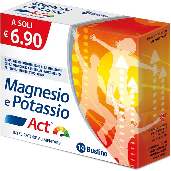 MAGNESIO E POTASSIO ACT 14 BUSTINE 5 G - Farmacianuova.eu