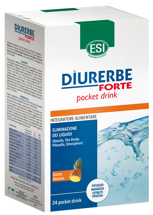 ESI DIURERBE FORTE POCKET DRINK ANANAS 24 X 20 ML - Farmacianuova.eu