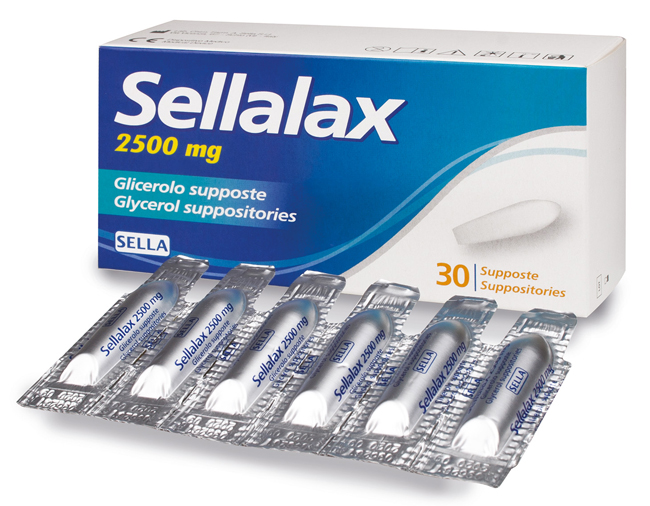 SELLALAX 2500MG SUPPOSTE GLICEROLO 30 PEZZI - Farmacianuova.eu