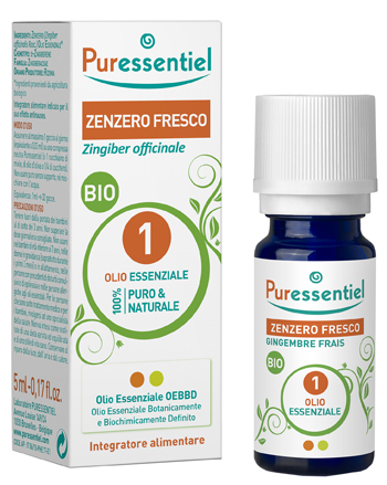 PURESSENTIEL ZENZERO FRESCO OLIO ESSENZIALE BIO 5 ML - Farmacianuova.eu