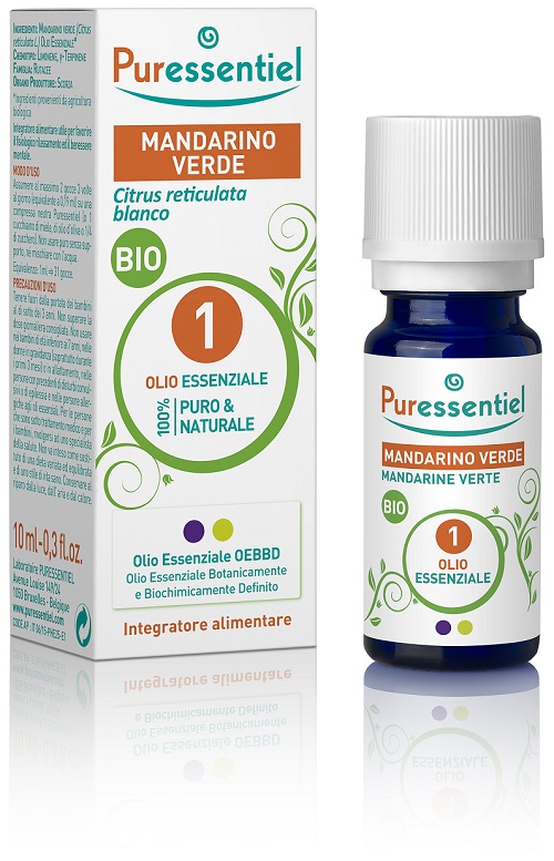 PURESSENTIEL MANDARINO VERDE OLIO ESSENZIALE BIO 10 ML - Farmacianuova.eu