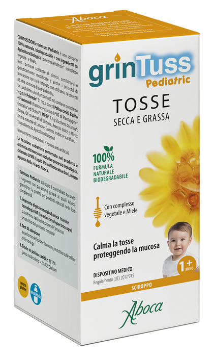 Aboca GrinTuss Pediatric Sciroppo 180g  - Farmacianuova.eu