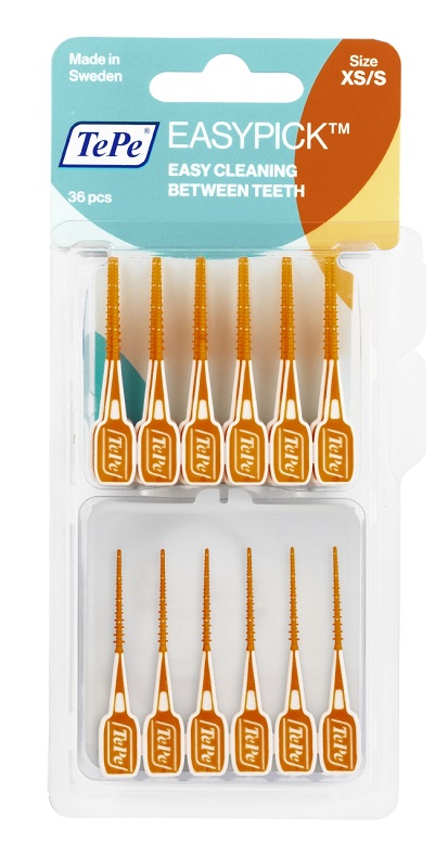 TEPE SCOVOLINI EASYPICK EXTRASMALL/SMALL ARANCIONE 36 PEZZI - Farmacianuova.eu