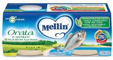 MELLIN OMOGENEIZZATO ORATA 2X80 G - Farmacianuova.eu