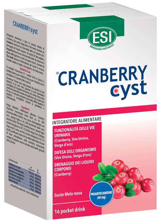 ESI CRANBERRY CYST POCKET DRINK 16 BUSTINE - Farmacianuova.eu