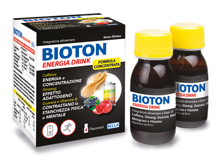 BIOTON ENERGIA DRINK 4 FLACONCINI X 50 ML - Farmacianuova.eu