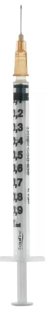 SIRINGA PER INSULINA EXTRAFINE TUB 1ML 100 UI AGO REMOVIBILE 26 GAUGE 0,45X12 MM 1 PEZZO - Farmacianuova.eu