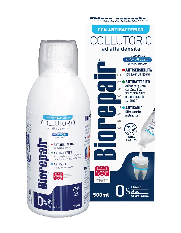 BIOREPAIR ORAL CARE COLLUTORIO ALTA INTENSITA' 3IN1 ANTISENSIBILITA', ANTIBATTERICO, ANTICARIE 500 ML - Farmacianuova.eu