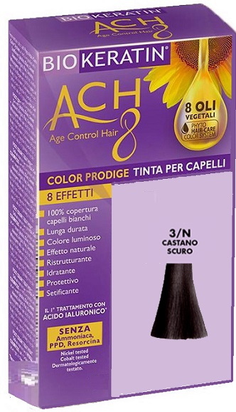 BIOKERATIN ACH8 COLOR PRODIGE 3/N CASTANO SCURO - Farmacianuova.eu