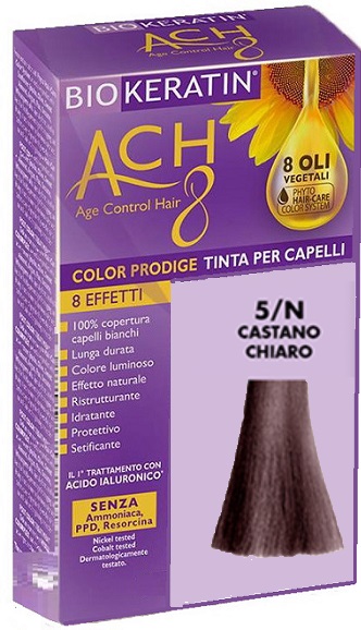 BIOKERATIN ACH8 COLOR PRODIGE 5/N CASTANO CHIARO - Farmacianuova.eu