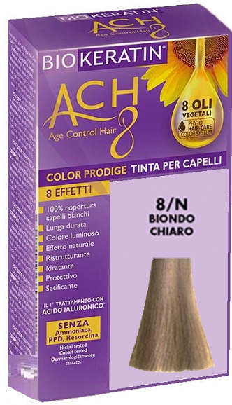 BIOKERATIN ACH8 COLOR PRODIGE 8/N BIONDO CHIARO - Farmacianuova.eu