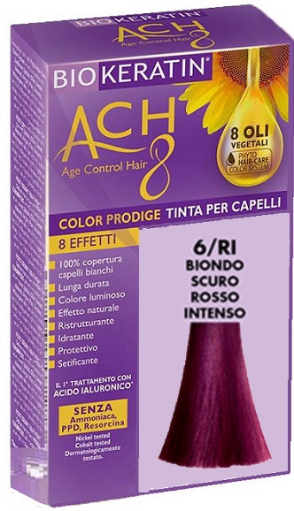 BIOKERATIN ACH8 COLOR PRODIGE 6/RI BIONDO SCURO ROSSO INTENSO - Farmacianuova.eu