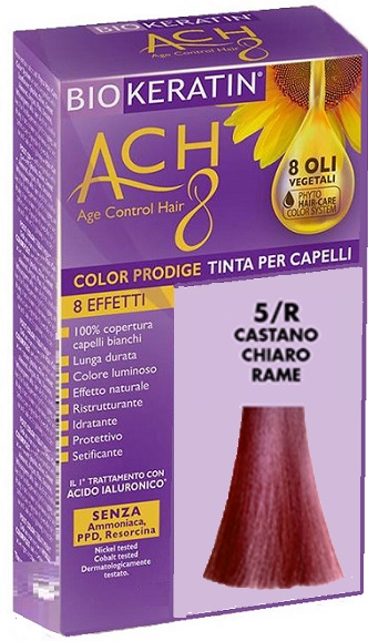 BIOKERATIN ACH8 COLOR PRODIGE 5/R CASTANO CHIARO RAME - Farmacianuova.eu