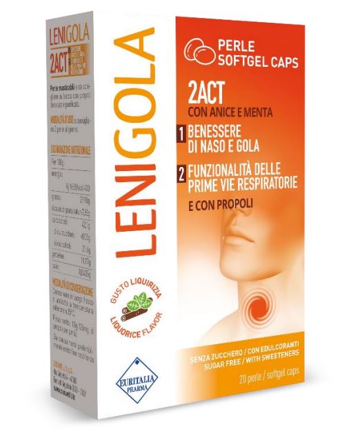LENIGOLA 20 PERLE SOFTGEL CAPS LIQUIRIZIA - Farmacianuova.eu