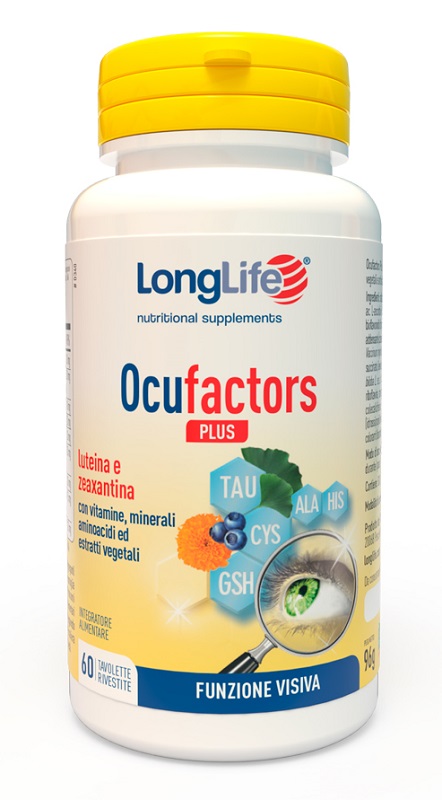LONGLIFE OCUFACTORS PLUS 60 TAVOLETTE - Farmacianuova.eu